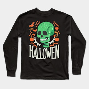 skull halloween Long Sleeve T-Shirt